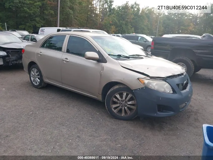 2009 Toyota Corolla Le VIN: 2T1BU40E59C012244 Lot: 40388611