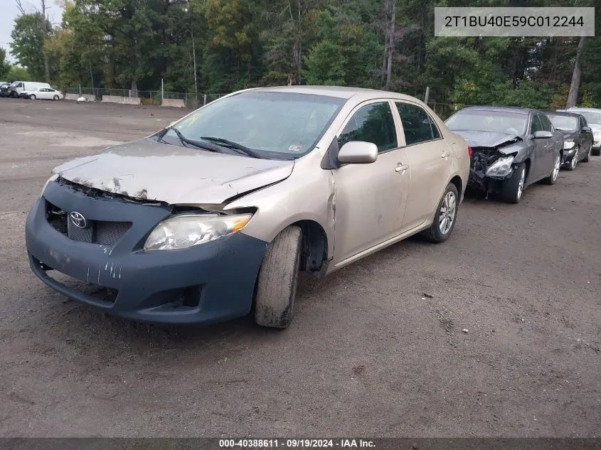 2T1BU40E59C012244 2009 Toyota Corolla Le