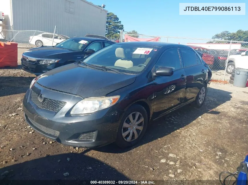 2009 Toyota Corolla Le VIN: JTDBL40E799086113 Lot: 40389032