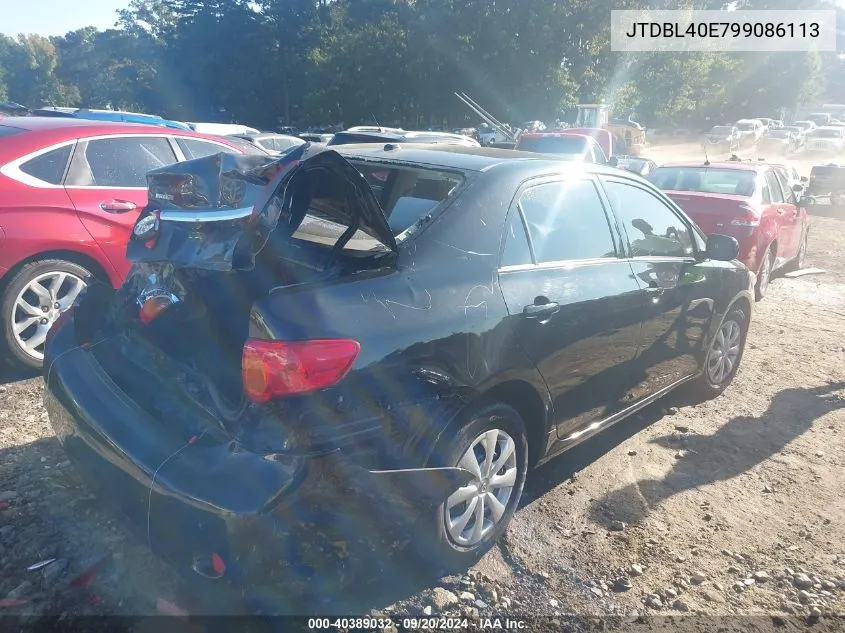 2009 Toyota Corolla Le VIN: JTDBL40E799086113 Lot: 40389032