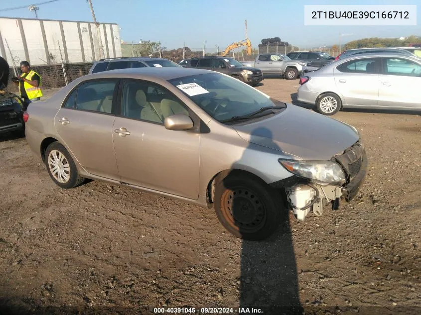 2009 Toyota Corolla Xle VIN: 2T1BU40E39C166712 Lot: 40391045