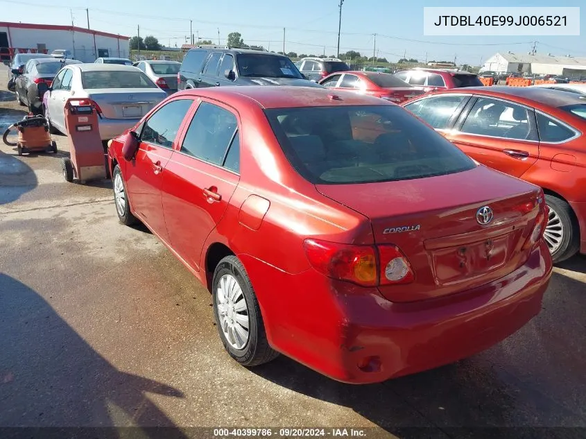 2009 Toyota Corolla Le VIN: JTDBL40E99J006521 Lot: 40399786