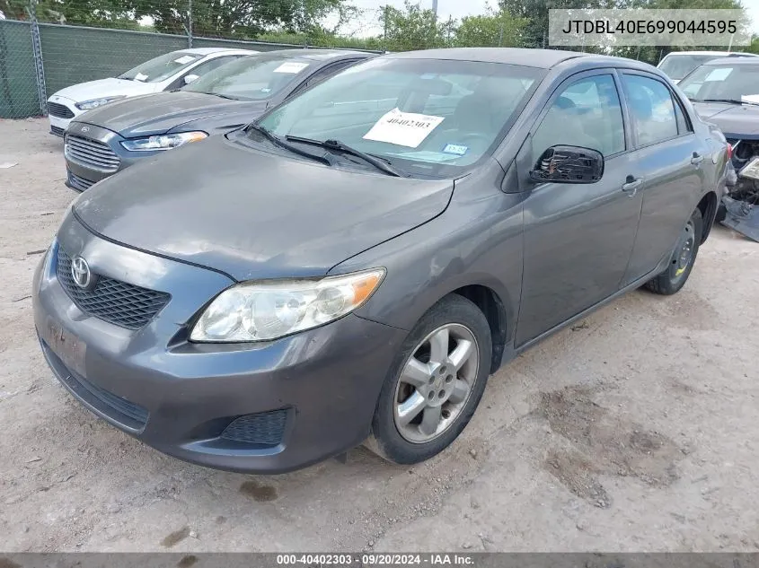 2009 Toyota Corolla Le VIN: JTDBL40E699044595 Lot: 40402303