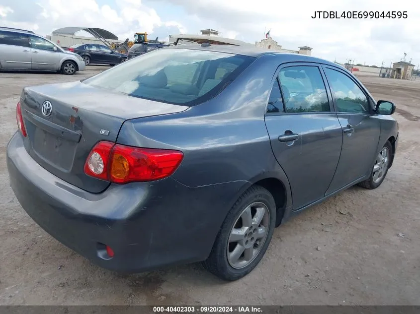 2009 Toyota Corolla Le VIN: JTDBL40E699044595 Lot: 40402303