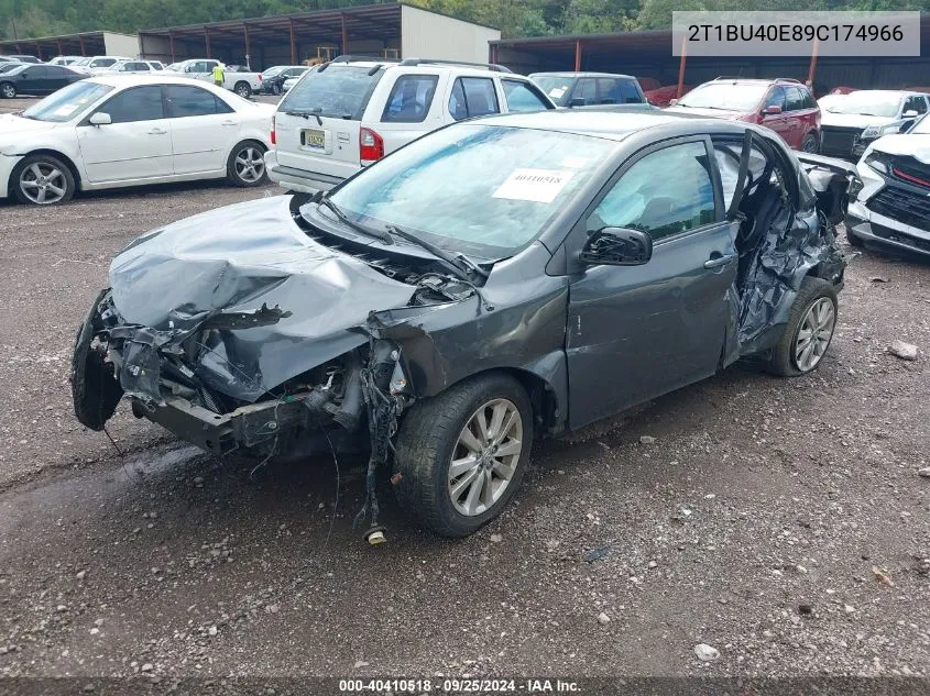 2009 Toyota Corolla S VIN: 2T1BU40E89C174966 Lot: 40410518