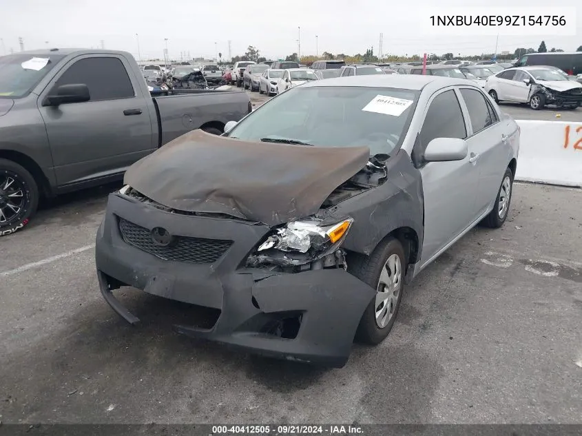 2009 Toyota Corolla Le VIN: 1NXBU40E99Z154756 Lot: 40412505