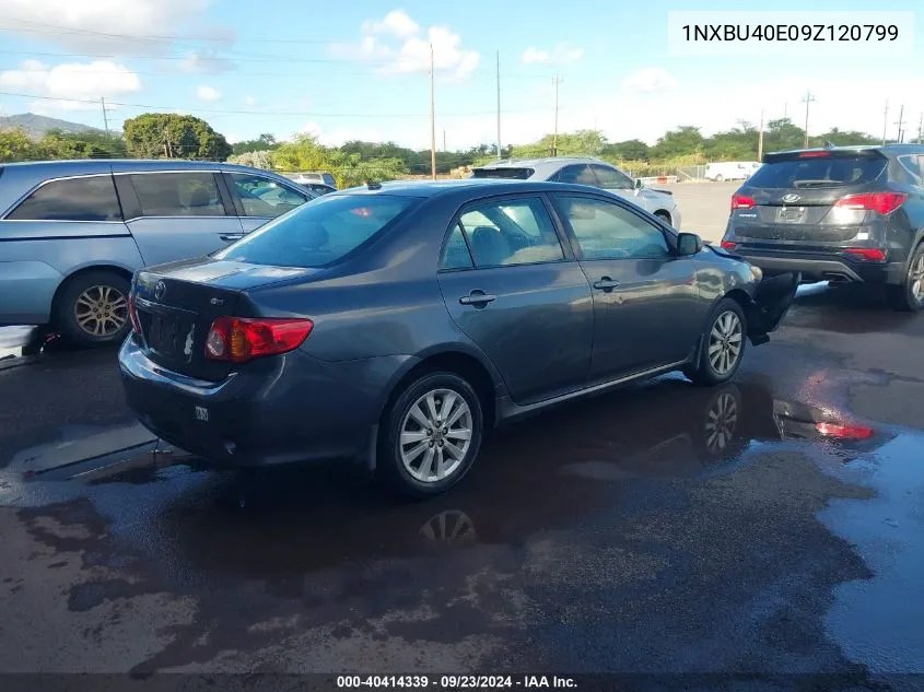 2009 Toyota Corolla Le VIN: 1NXBU40E09Z120799 Lot: 40414339