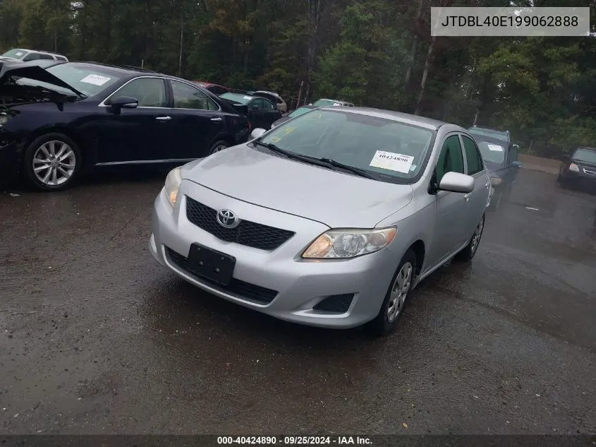 2009 Toyota Corolla Le VIN: JTDBL40E199062888 Lot: 40424890