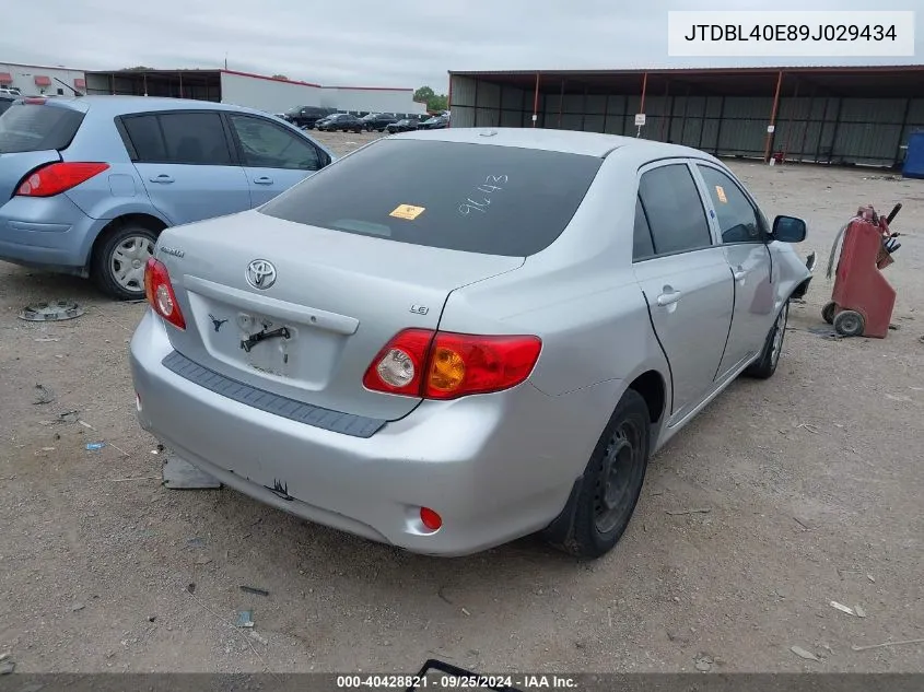 JTDBL40E89J029434 2009 Toyota Corolla Le