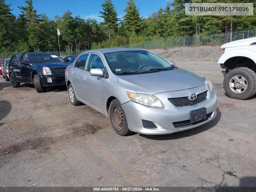 2009 Toyota Corolla Le VIN: 2T1BU40E59C179896 Lot: 40430793