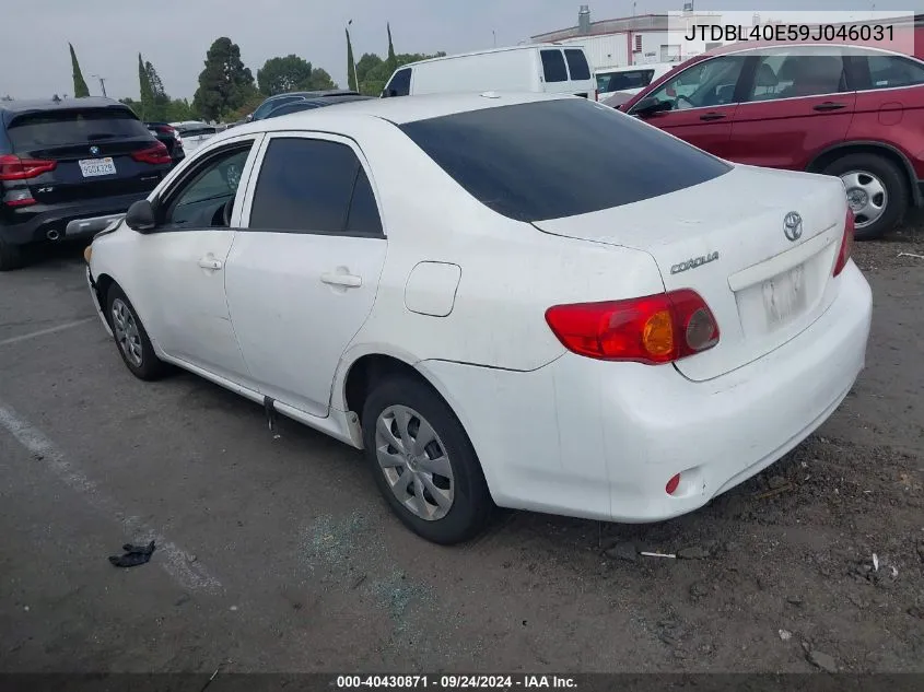 JTDBL40E59J046031 2009 Toyota Corolla Le/Xle