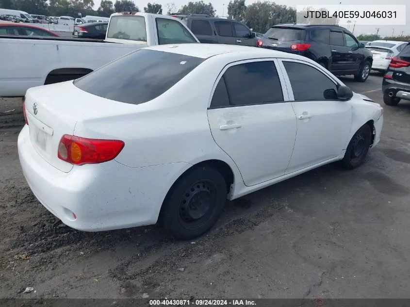 JTDBL40E59J046031 2009 Toyota Corolla Le/Xle