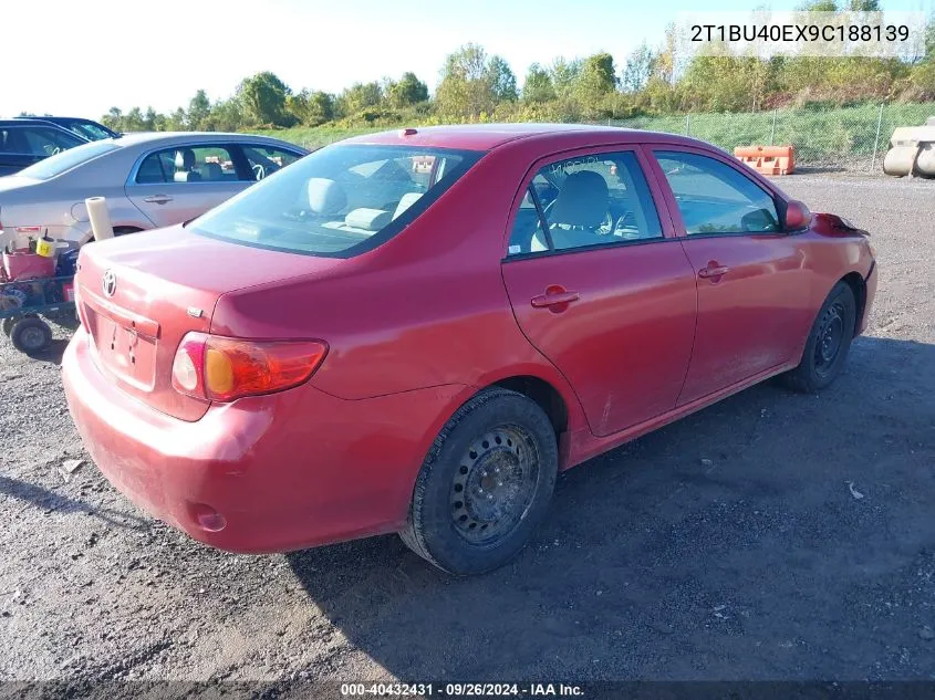 2T1BU40EX9C188139 2009 Toyota Corolla Le