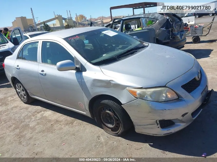 2009 Toyota Corolla Le VIN: JTDBL40E799021780 Lot: 40435623