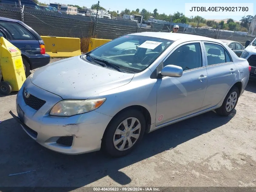 2009 Toyota Corolla Le VIN: JTDBL40E799021780 Lot: 40435623