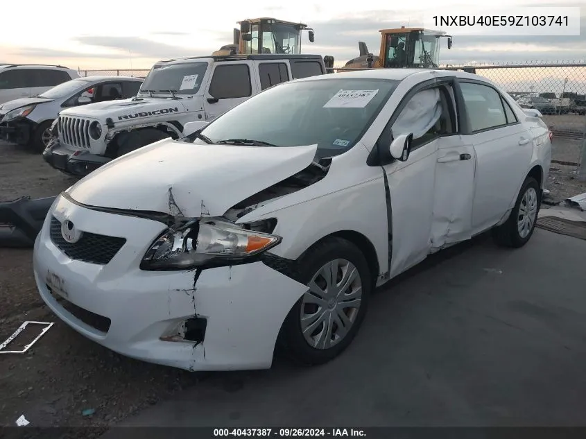 2009 Toyota Corolla S/Le/Xle VIN: 1NXBU40E59Z103741 Lot: 40437387