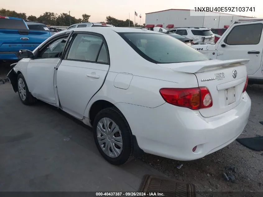 1NXBU40E59Z103741 2009 Toyota Corolla S/Le/Xle