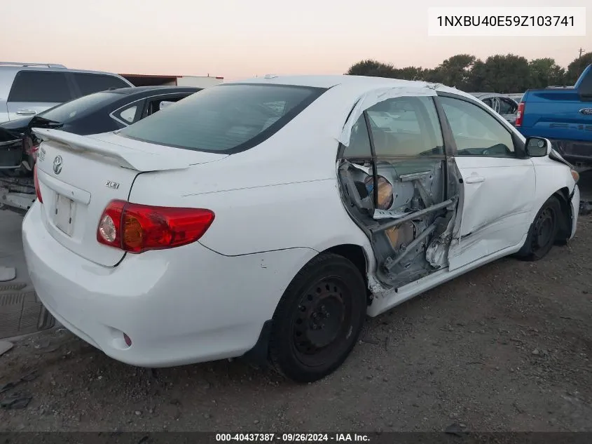 1NXBU40E59Z103741 2009 Toyota Corolla S/Le/Xle