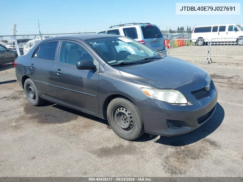 2009 Toyota Corolla VIN: JTDBL40E79J027691 Lot: 40439317