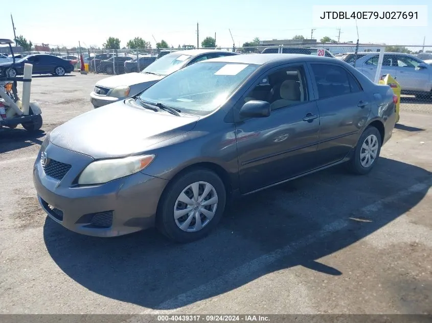 2009 Toyota Corolla VIN: JTDBL40E79J027691 Lot: 40439317