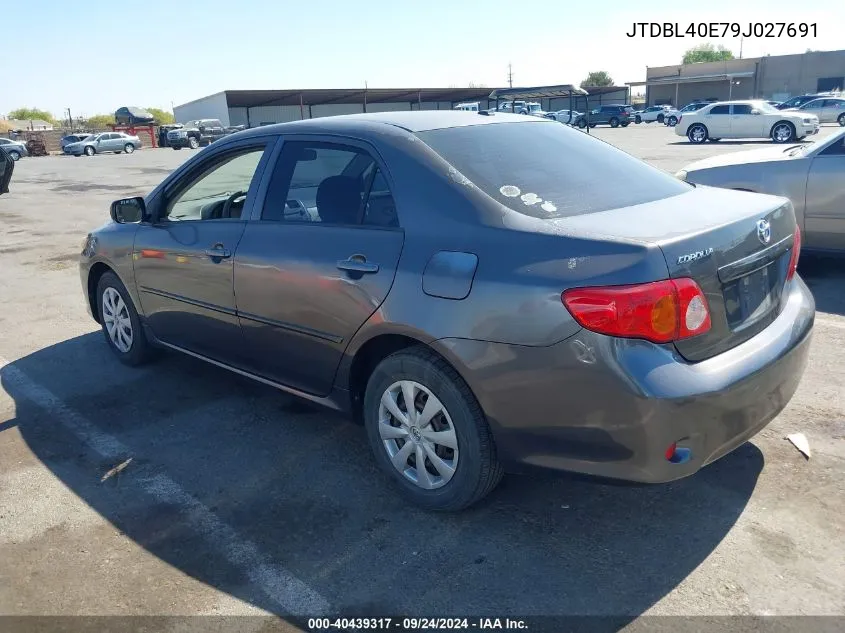 2009 Toyota Corolla VIN: JTDBL40E79J027691 Lot: 40439317