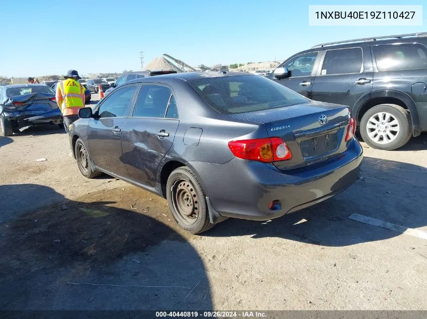 2009 Toyota Corolla S/Le/Xle VIN: 1NXBU40E19Z110427 Lot: 40440819