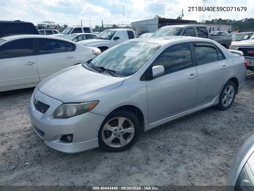 2T1BU40E59C071679 2009 Toyota Corolla S