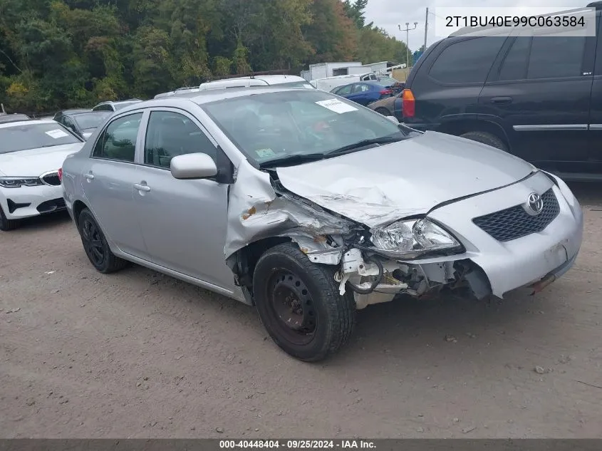 2009 Toyota Corolla Le VIN: 2T1BU40E99C063584 Lot: 40448404