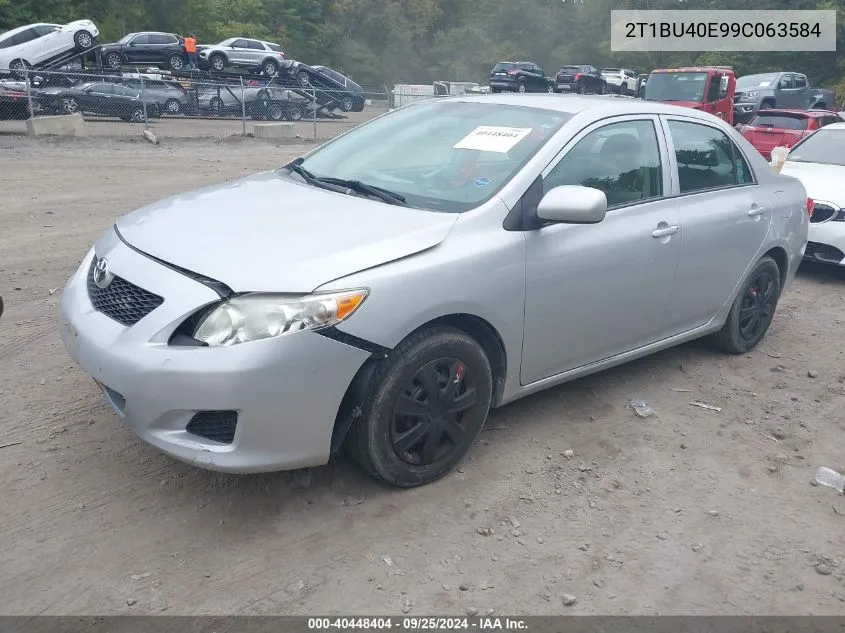 2009 Toyota Corolla Le VIN: 2T1BU40E99C063584 Lot: 40448404