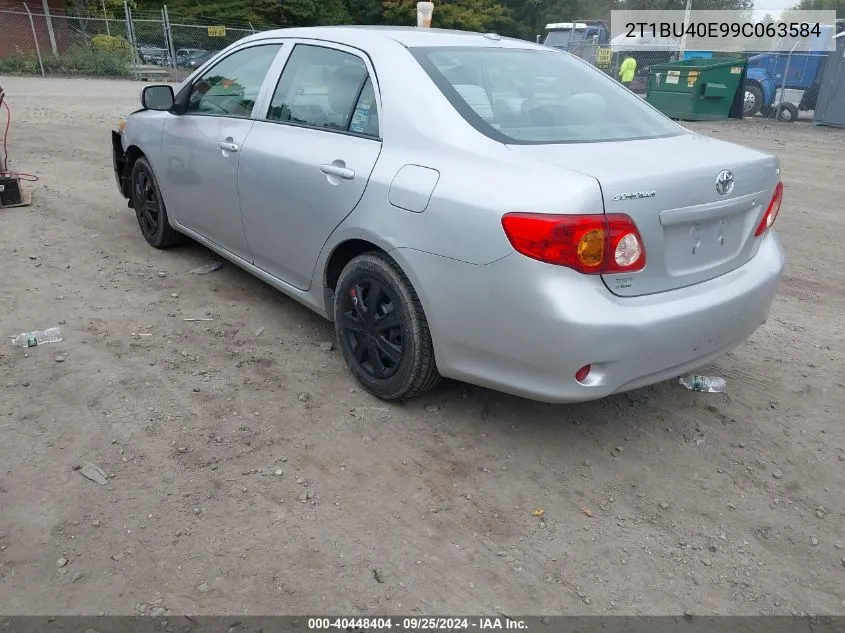 2009 Toyota Corolla Le VIN: 2T1BU40E99C063584 Lot: 40448404