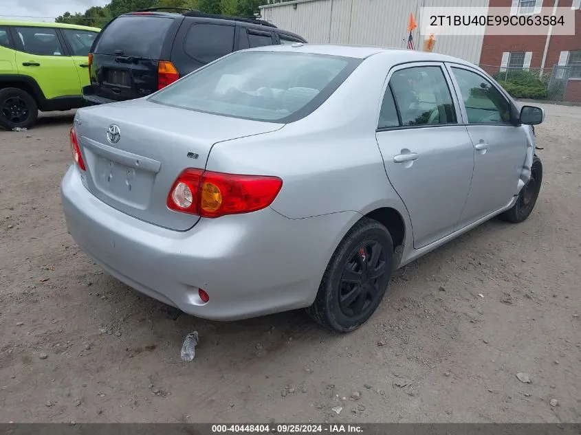 2009 Toyota Corolla Le VIN: 2T1BU40E99C063584 Lot: 40448404