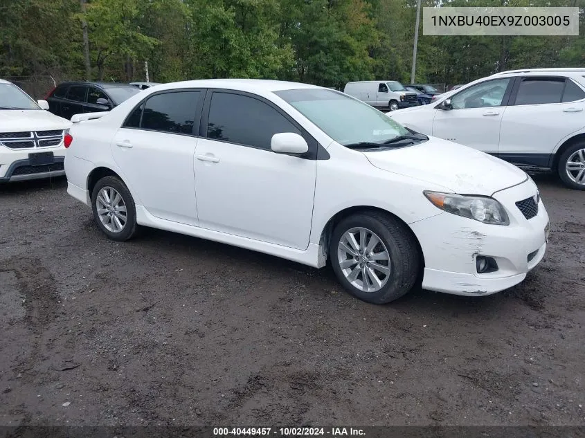 2009 Toyota Corolla S VIN: 1NXBU40EX9Z003005 Lot: 40449457