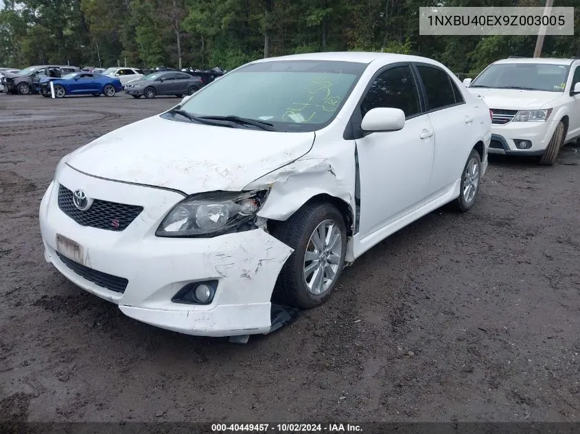 2009 Toyota Corolla S VIN: 1NXBU40EX9Z003005 Lot: 40449457