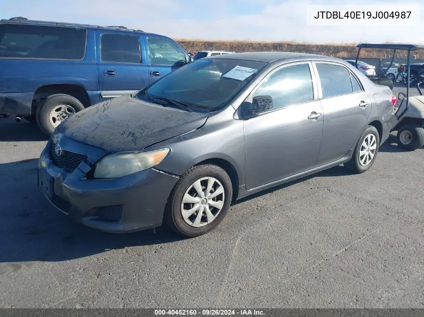 2009 Toyota Corolla Le VIN: JTDBL40E19J004987 Lot: 40452160