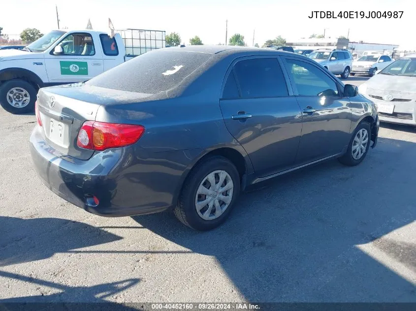 2009 Toyota Corolla Le VIN: JTDBL40E19J004987 Lot: 40452160