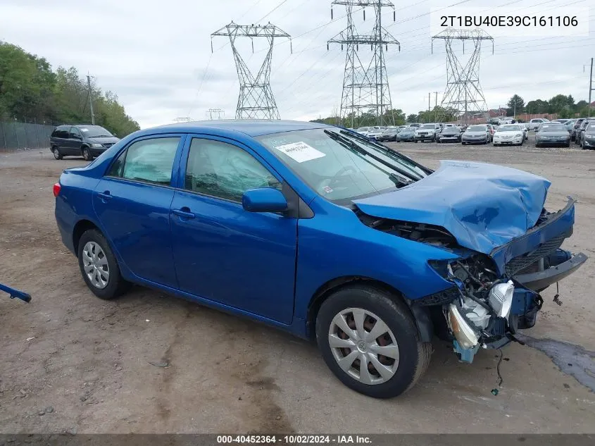 2009 Toyota Corolla Le VIN: 2T1BU40E39C161106 Lot: 40452364