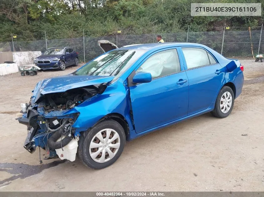 2009 Toyota Corolla Le VIN: 2T1BU40E39C161106 Lot: 40452364