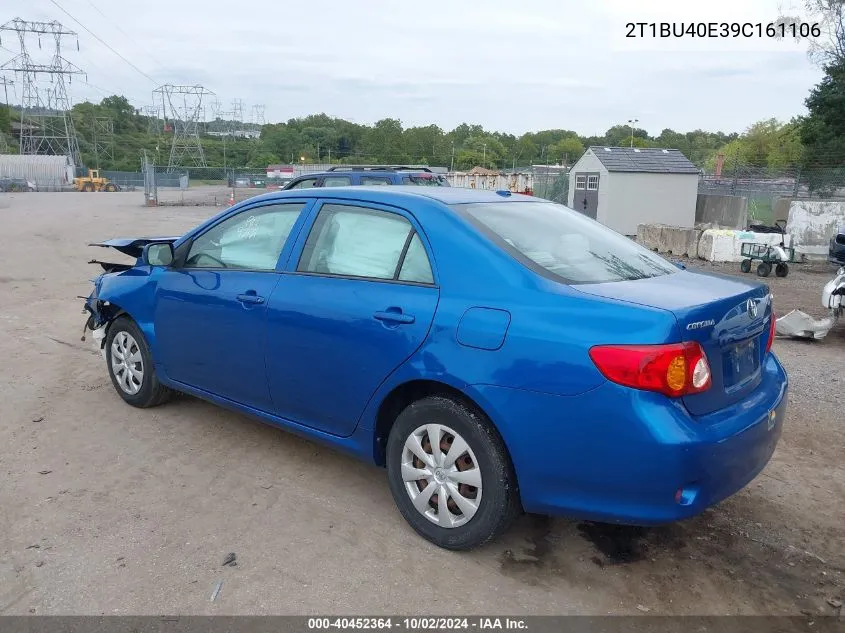 2T1BU40E39C161106 2009 Toyota Corolla Le