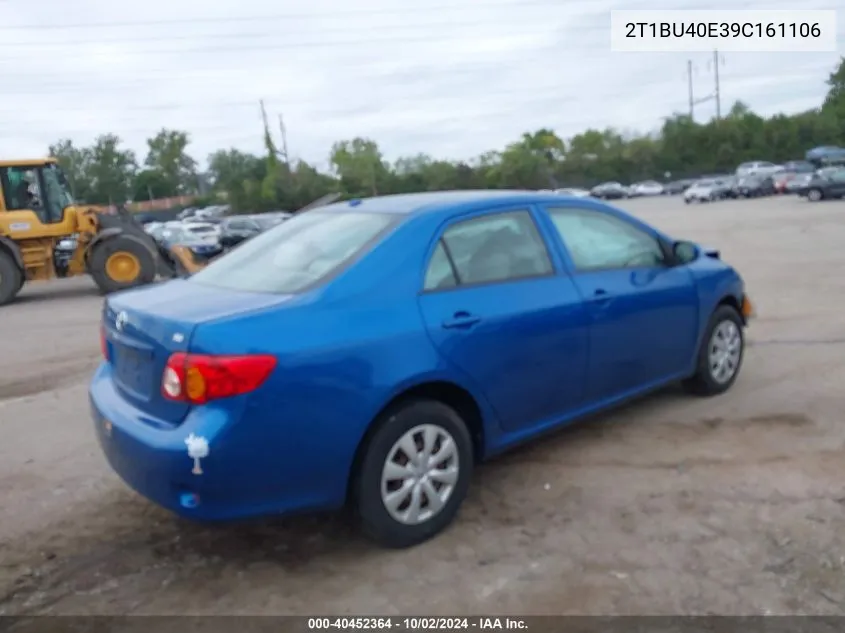 2009 Toyota Corolla Le VIN: 2T1BU40E39C161106 Lot: 40452364