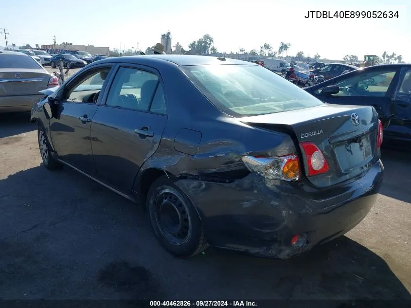 2009 Toyota Corolla Le VIN: JTDBL40E899052634 Lot: 40462826