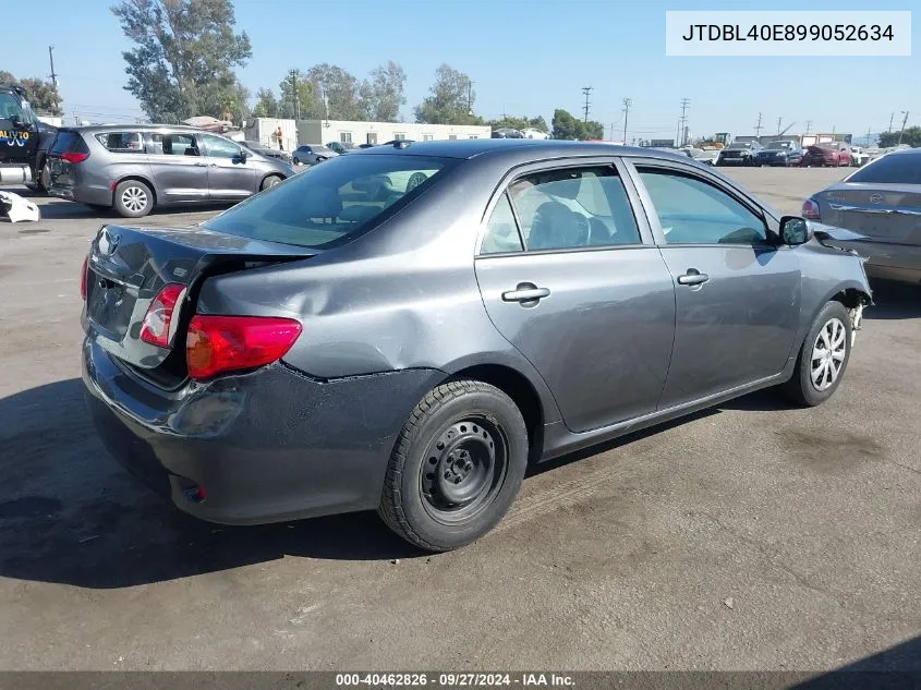 2009 Toyota Corolla Le VIN: JTDBL40E899052634 Lot: 40462826