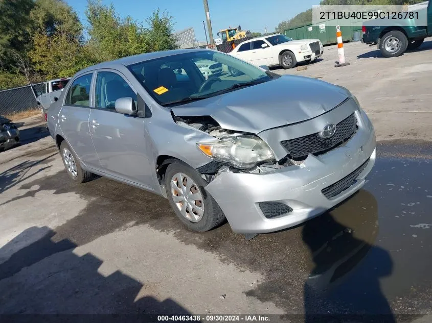 2T1BU40E99C126781 2009 Toyota Corolla Le