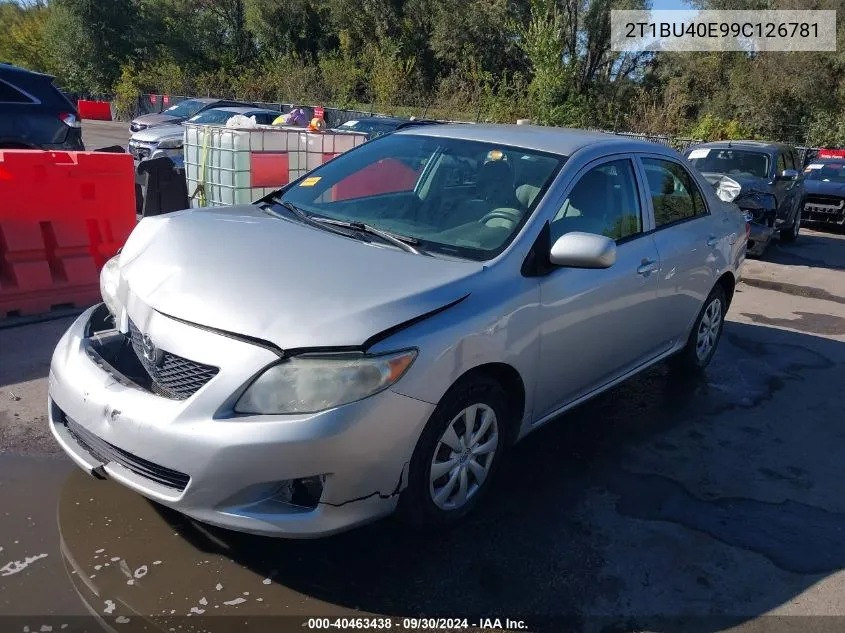 2009 Toyota Corolla Le VIN: 2T1BU40E99C126781 Lot: 40463438