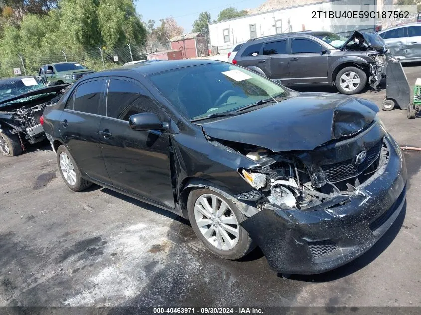 2009 Toyota Corolla S/Le/Xle VIN: 2T1BU40E59C187562 Lot: 40463971