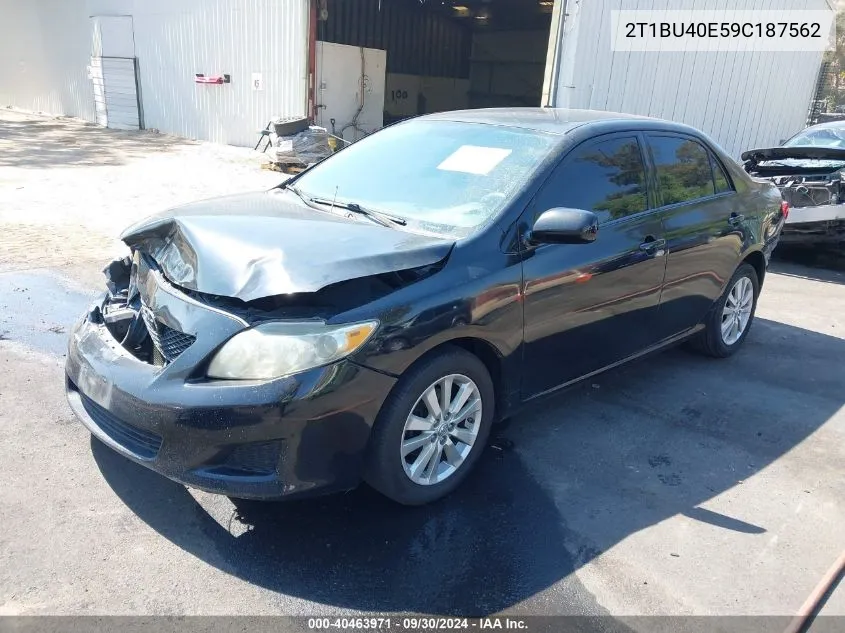 2009 Toyota Corolla S/Le/Xle VIN: 2T1BU40E59C187562 Lot: 40463971