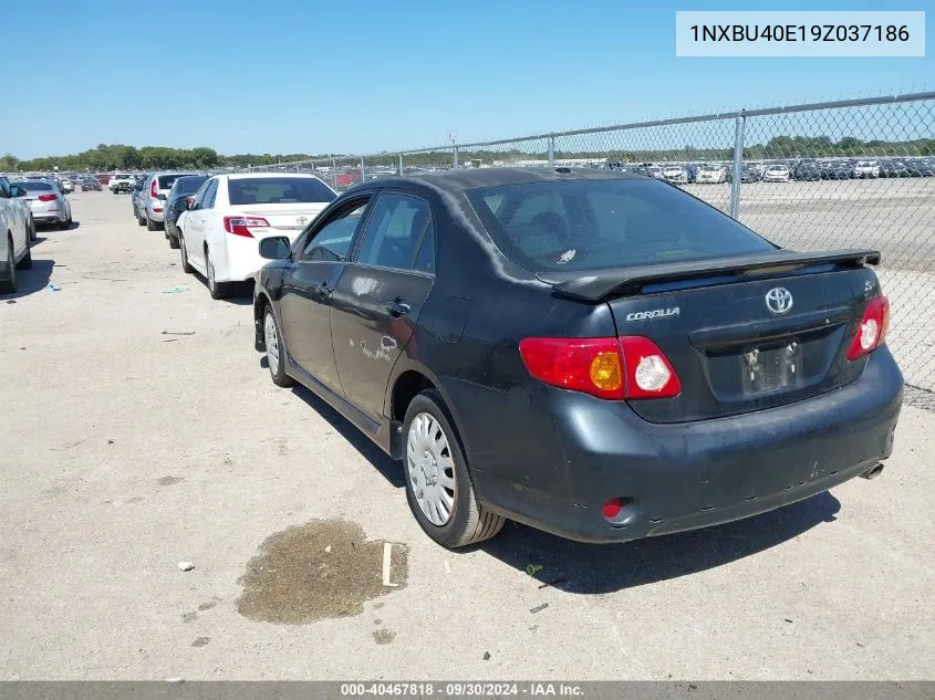 2009 Toyota Corolla S VIN: 1NXBU40E19Z037186 Lot: 40467818