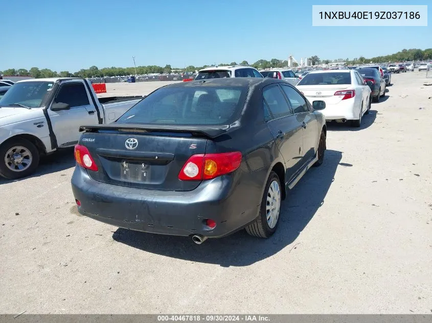 2009 Toyota Corolla S VIN: 1NXBU40E19Z037186 Lot: 40467818