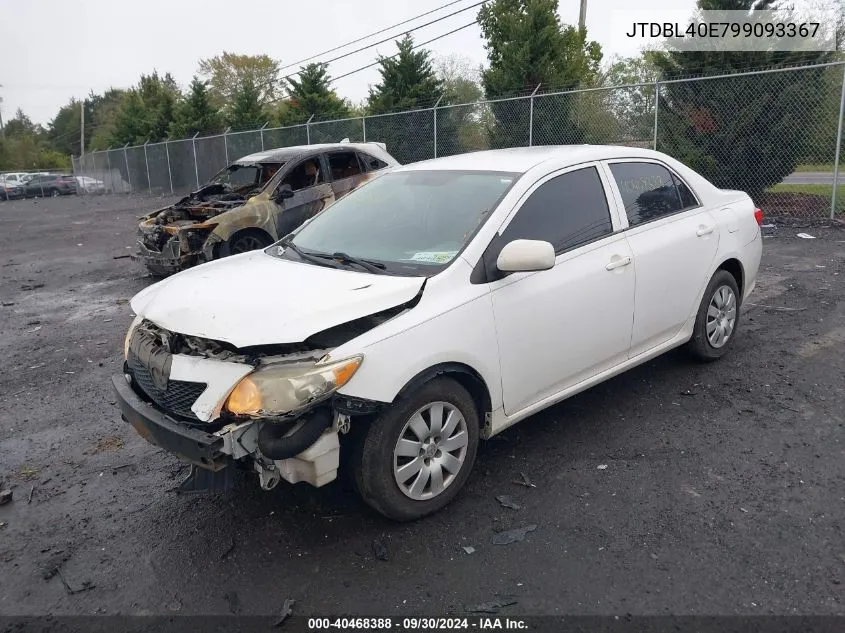 JTDBL40E799093367 2009 Toyota Corolla Le