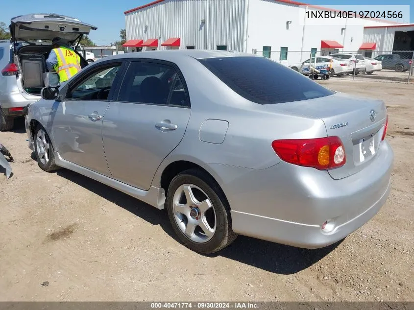 2009 Toyota Corolla S VIN: 1NXBU40E19Z024566 Lot: 40471774