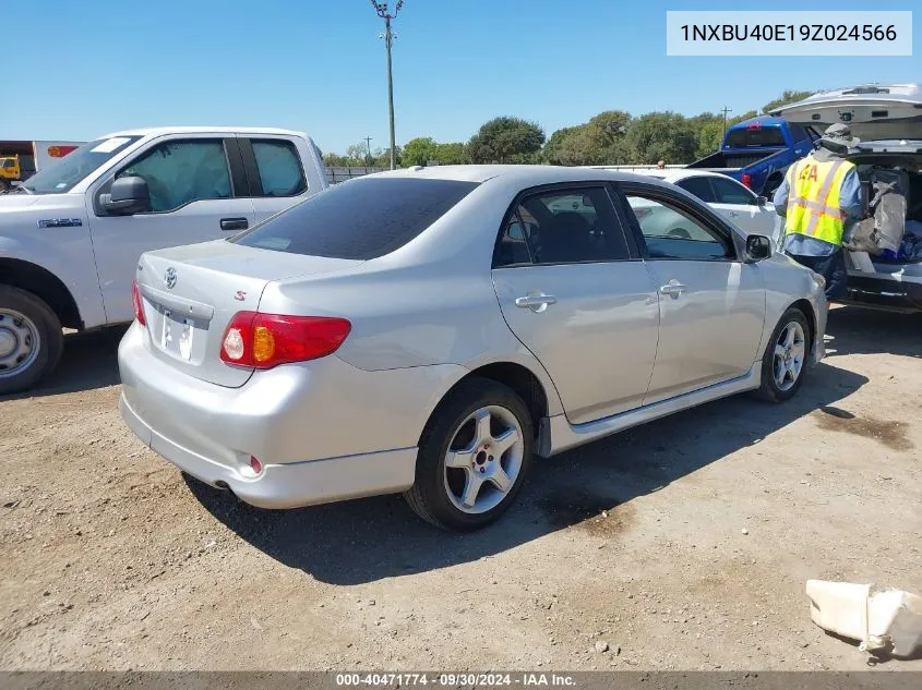 2009 Toyota Corolla S VIN: 1NXBU40E19Z024566 Lot: 40471774